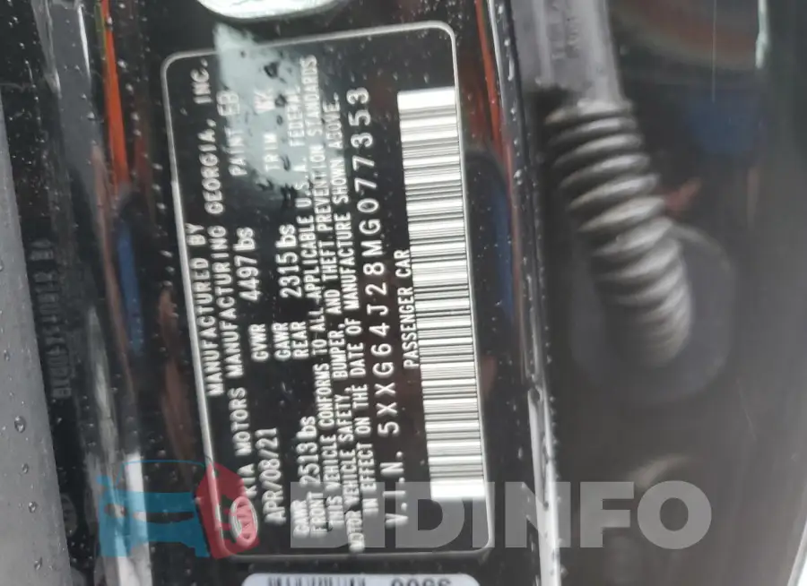 5XXG64J28MG077353 Photo# 12