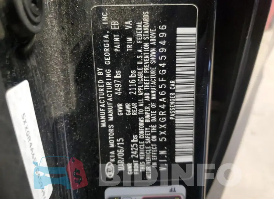 5XXGR4A65FG459496 Photo# 12