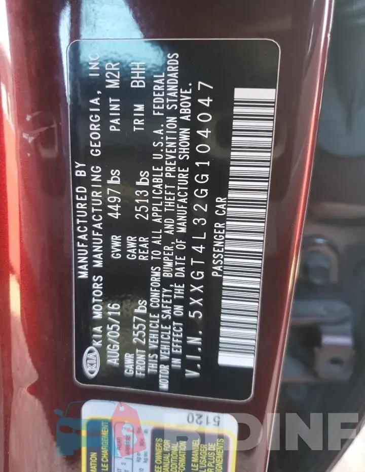 5XXGT4L32GG104047 Photo# 12