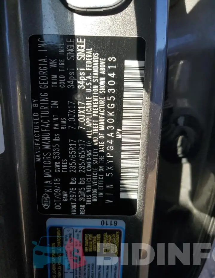 5XYPG4A30KG530413 Photo# 12