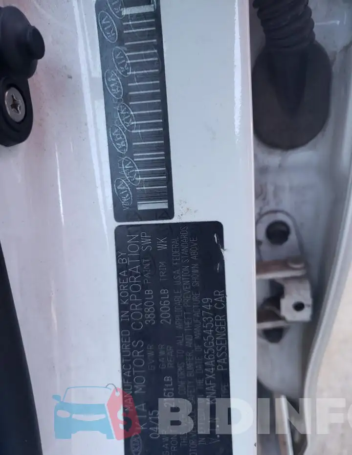 KNAFX4A65G5453749 Photo# 12