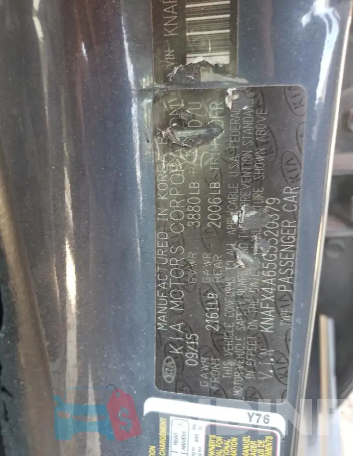 KNAFX4A65G5520379 Photo# 13