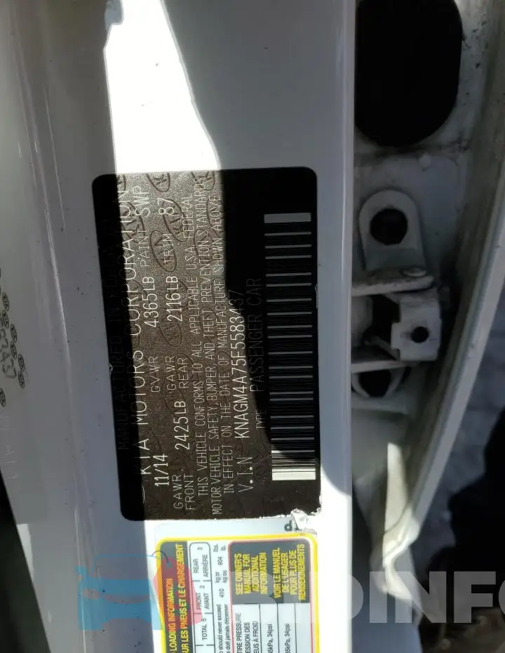 KNAGM4A75F5583437 Photo# 12
