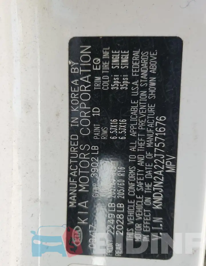 KNDJN2A22J7571676 Photo# 13