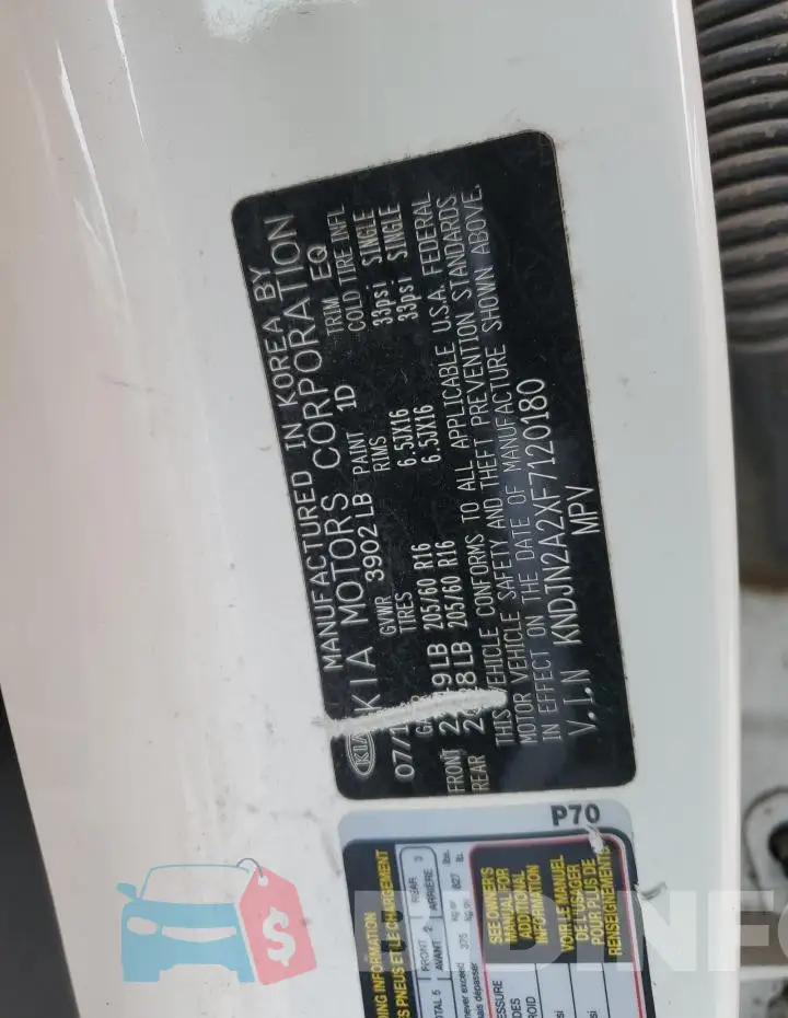 KNDJN2A2XF7120180 Photo# 12