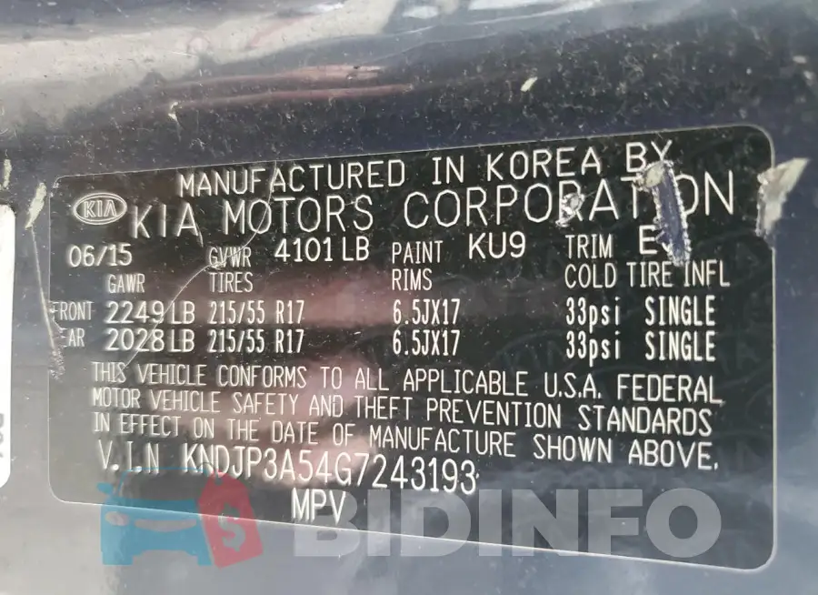 KNDJP3A54G7243193 Photo# 12