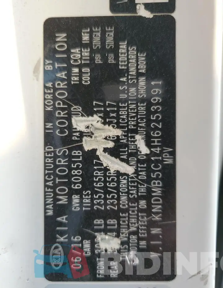 KNDMB5C14H6253991 Photo# 13