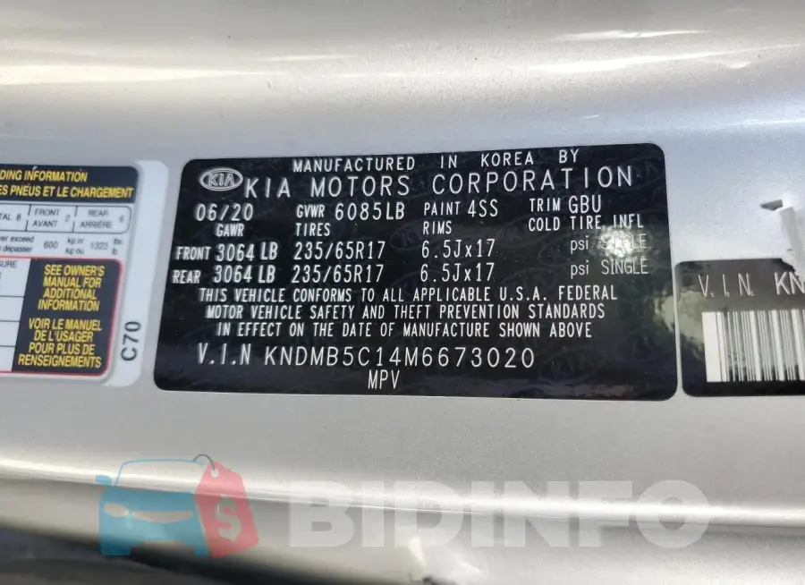 KNDMB5C14M6673020 Photo# 12