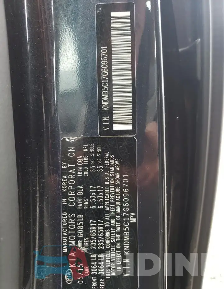 KNDMB5C17G6096701 Photo# 13