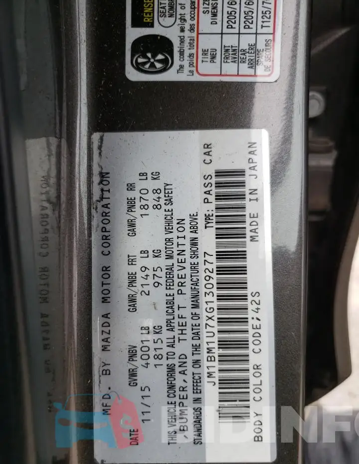 JM1BM1U7XG1309277 Photo# 13