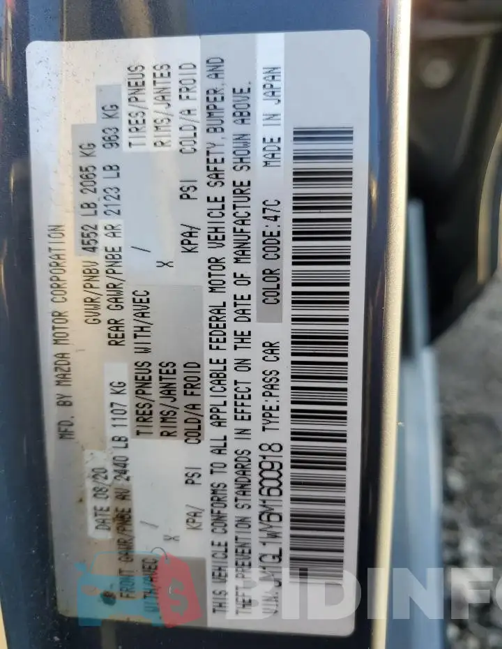 JM1GL1WY6M1600918 Photo# 12