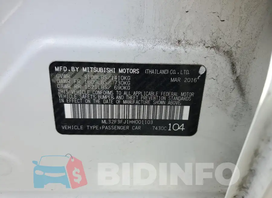 ML32F3FJ1HH001103 Photo# 12