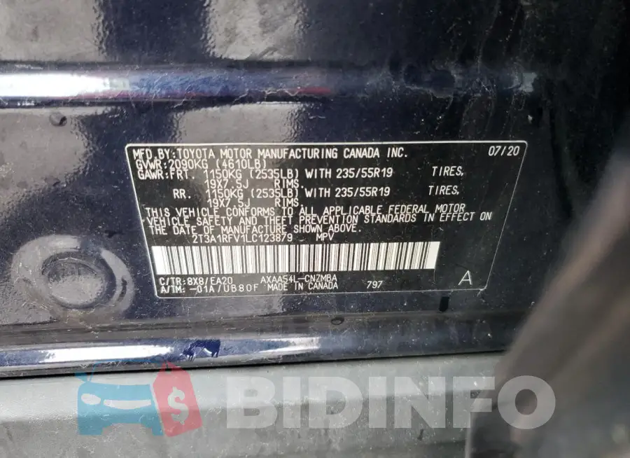 2T3A1RFV1LC123879 Photo# 13