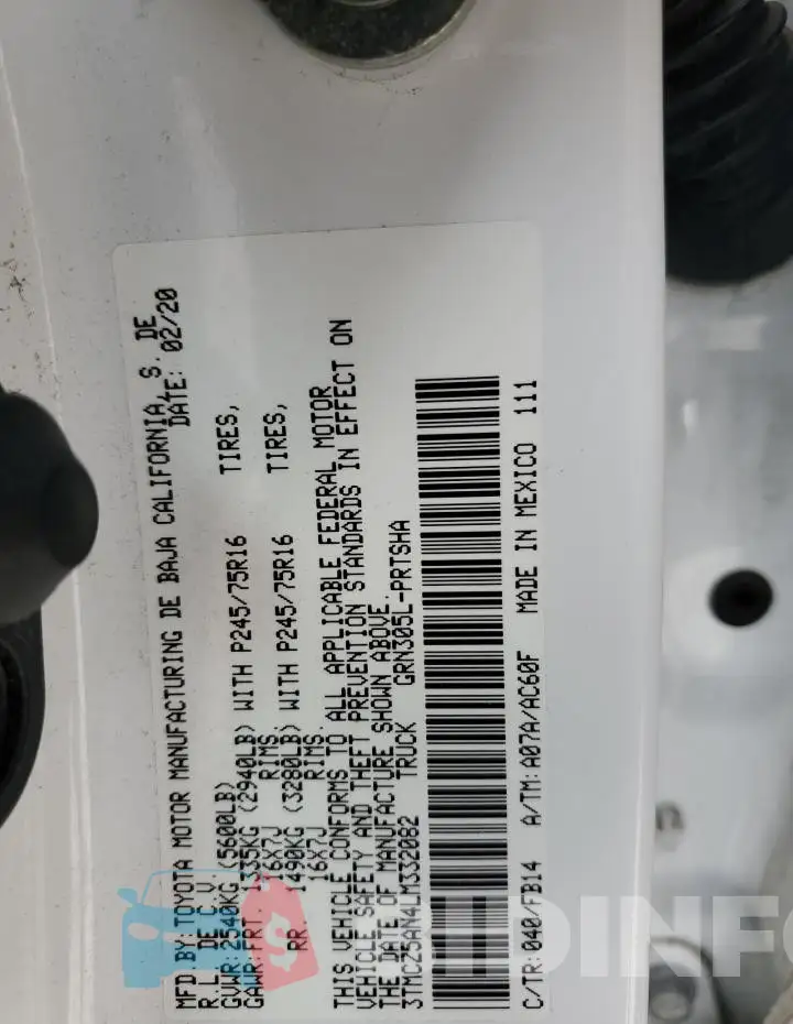 3TMCZ5AN4LM332082 Photo# 12