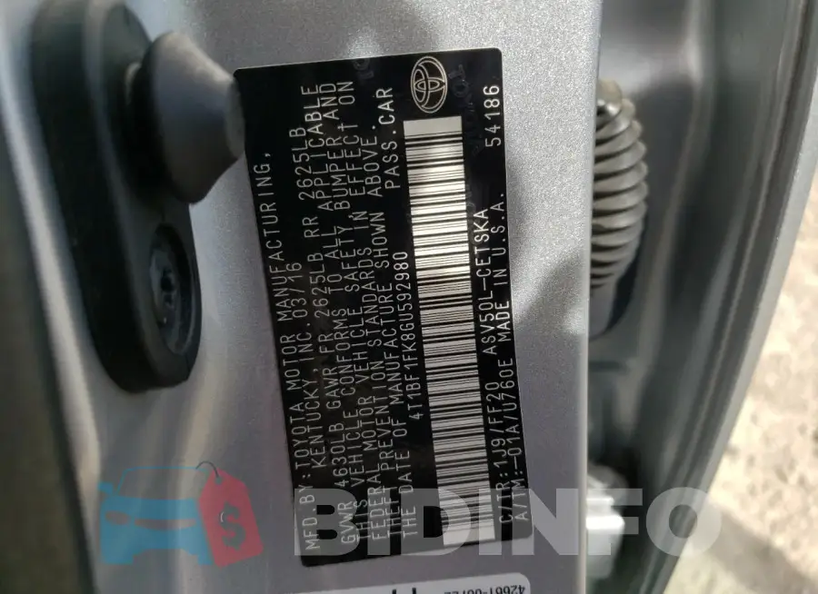 4T1BF1FK8GU592980 Photo# 12