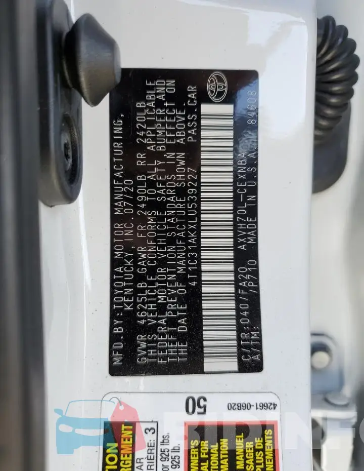 4T1C31AKXLU539227 Photo# 12
