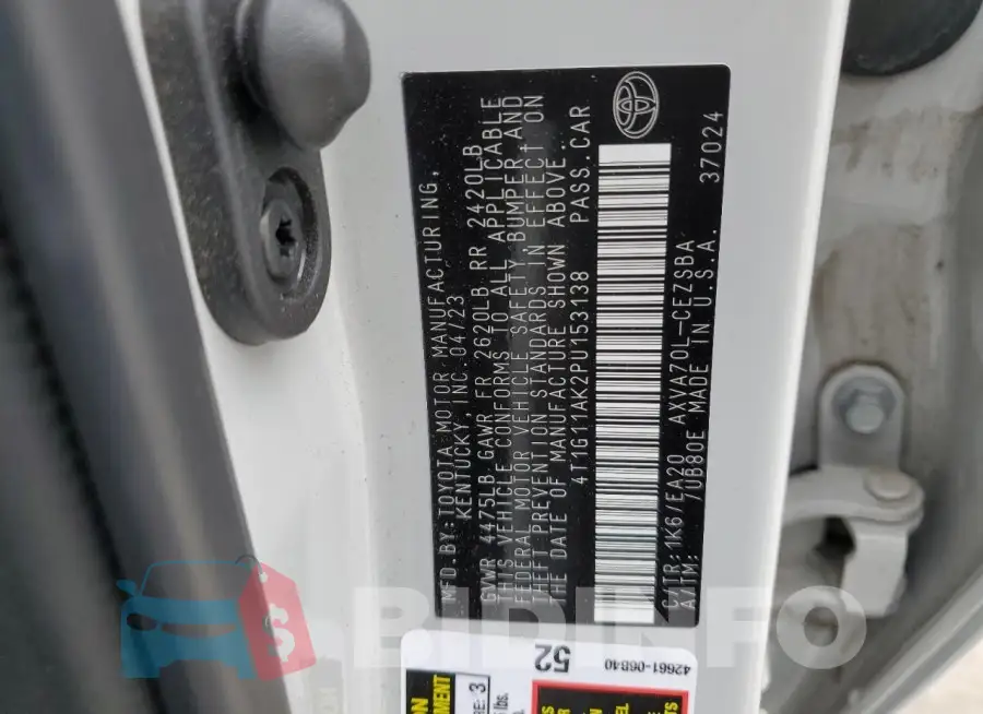 4T1G11AK2PU153138 Photo# 12