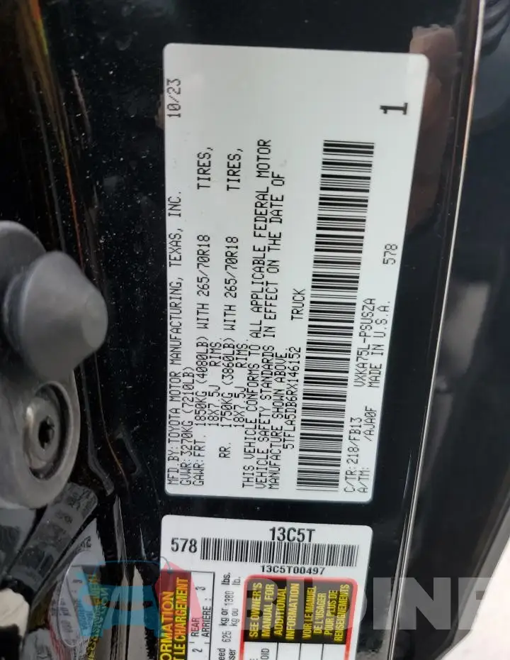 5TFLA5DB6RX146152 Photo# 12