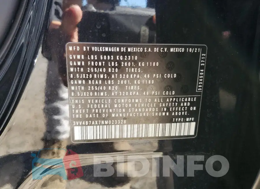 3VV4B7AX7NM023328 Photo# 13