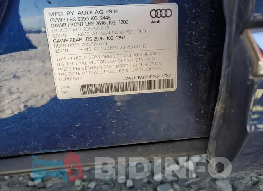 WA1LFAFP1FA041787 Photo# 12