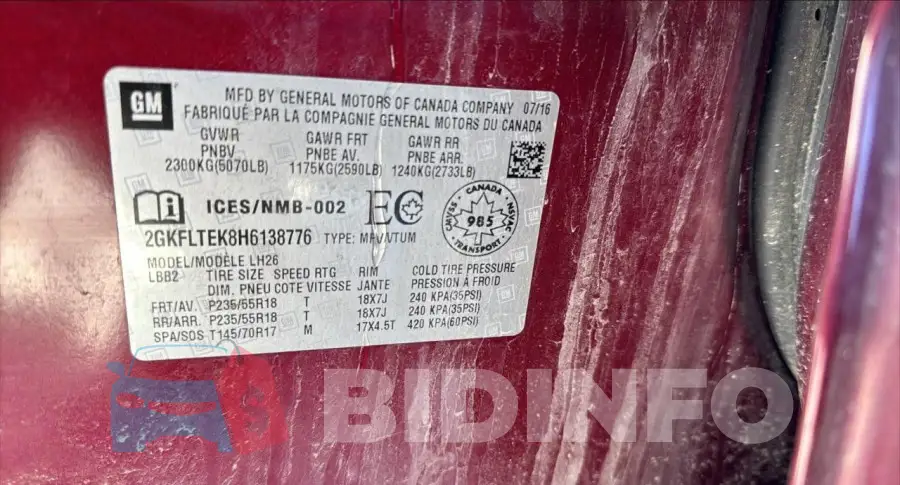 2GKFLTEK8H6138776 Photo# 12