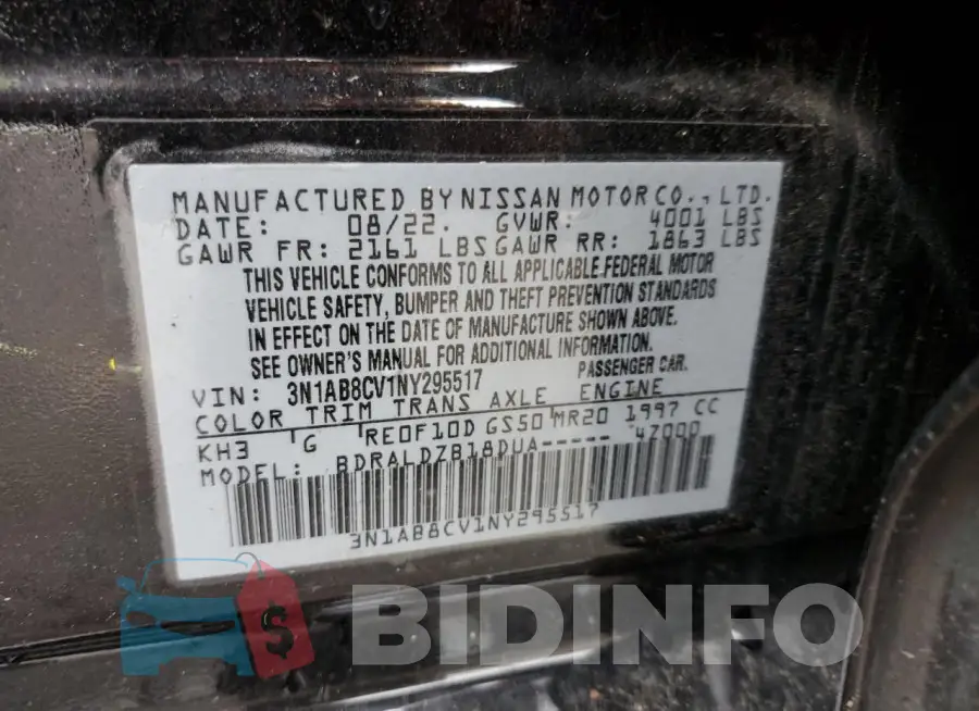 3N1AB8CV1NY295517 Photo# 12
