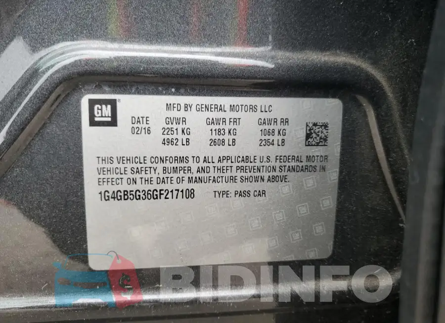 1G4GB5G36GF217108 Photo# 12
