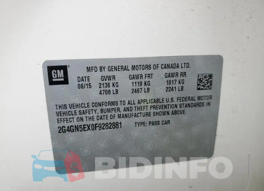 2G4GN5EX0F9282881 Photo# 12