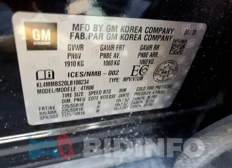 KL4MMBS20LB108234 Photo# 12