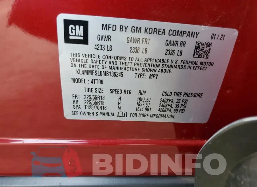 KL4MMFSL0MB136245 Photo# 13