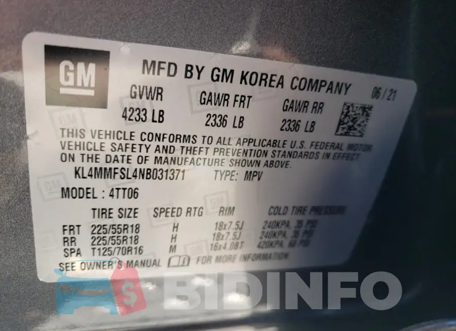 KL4MMFSL4NB031371 Photo# 12