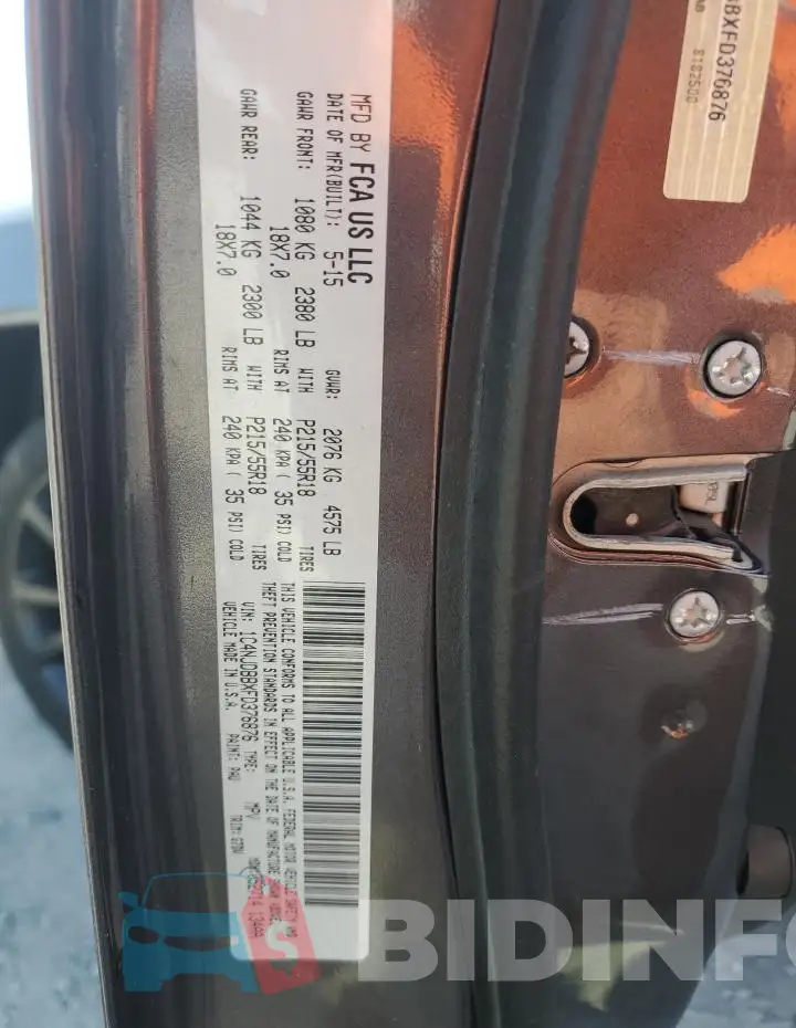 1C4NJDBBXFD376876 Photo# 12