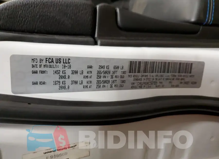 1C4RJFAGXKC567529 Photo# 13