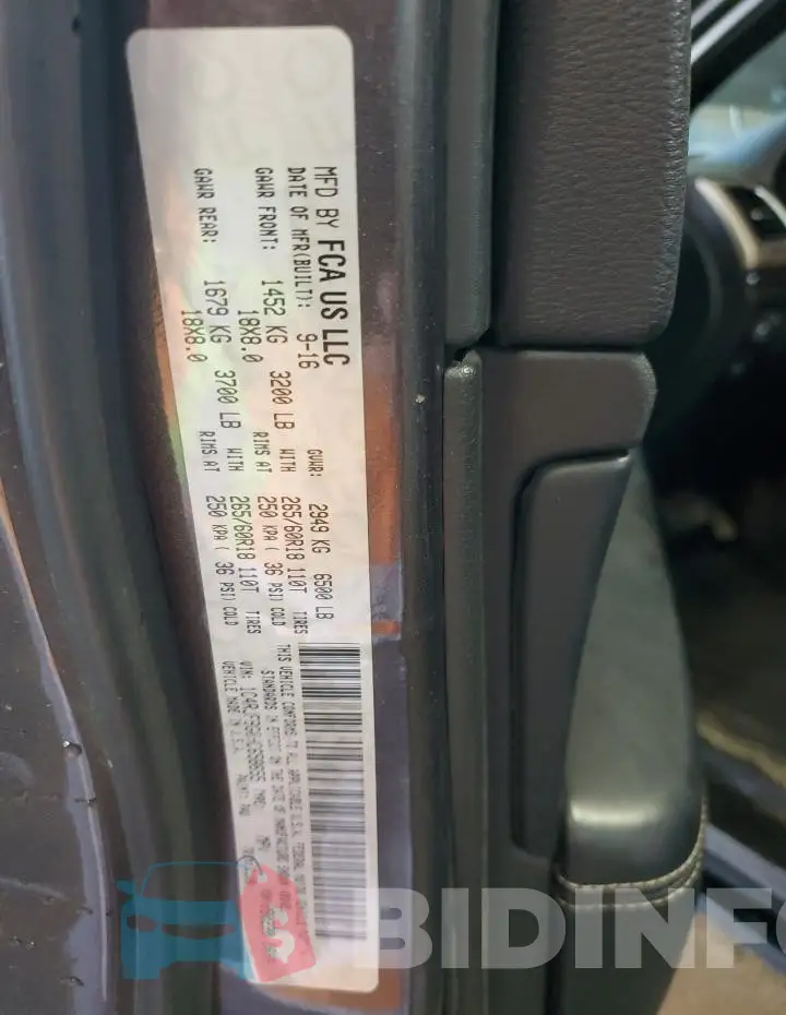1C4RJFBG0HC658655 Photo# 13