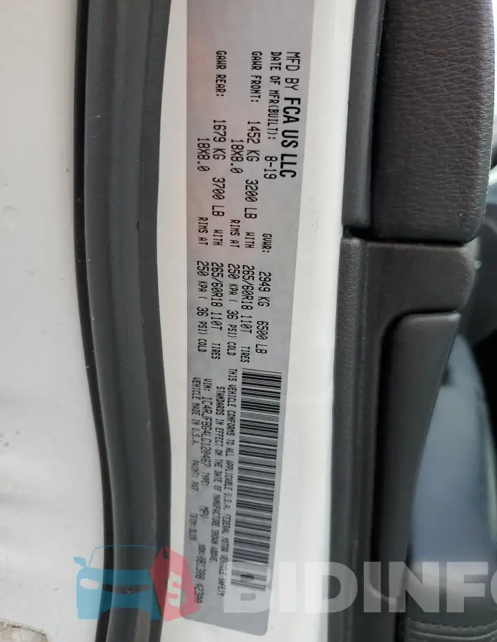 1C4RJFBG4LC120467 Photo# 14