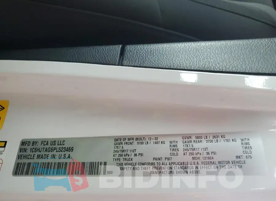 1C6HJTAG6PL523469 Photo# 12