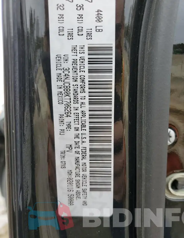 3C4NJCBB0KT706264 Photo# 13