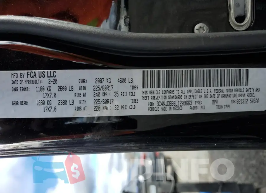 3C4NJDBB6LT209663 Photo# 13