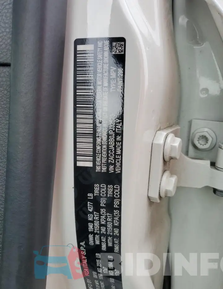ZACCJABB0JPJ32523 Photo# 12