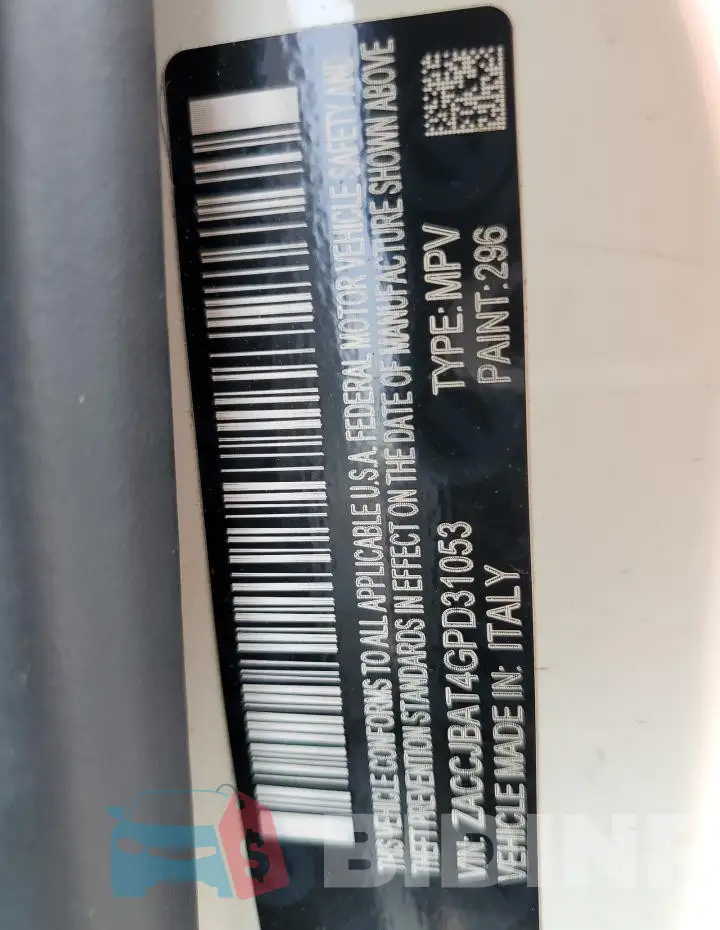 ZACCJBAT4GPD31053 Photo# 13