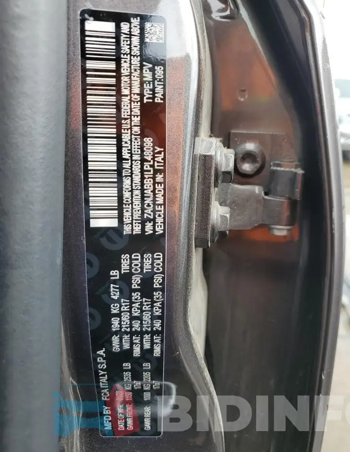 ZACNJABB1LPL48098 Photo# 13