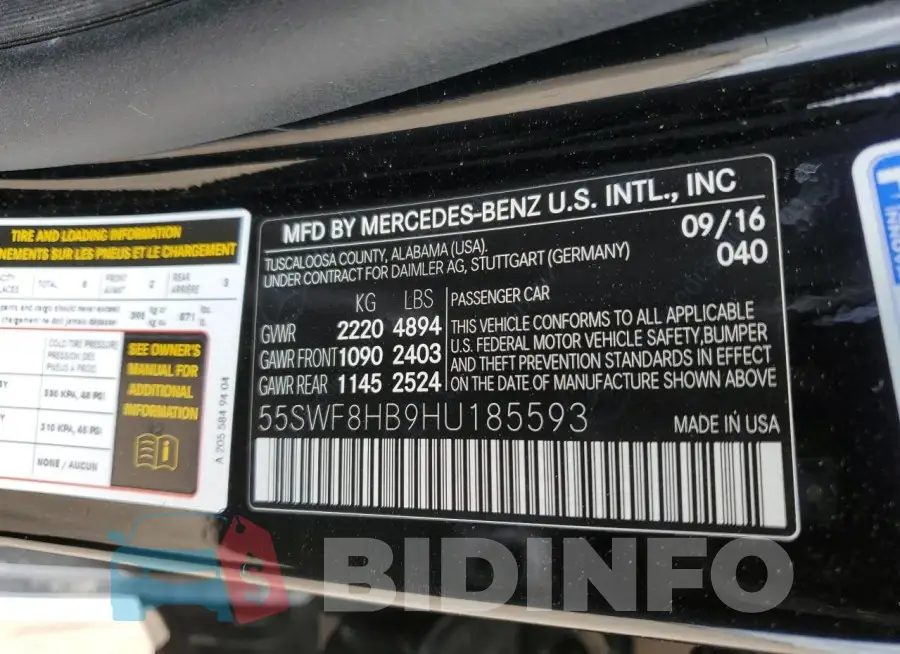 55SWF8HB9HU185593 Photo# 12