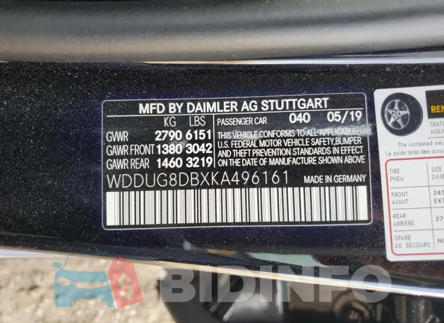 WDDUG8DBXKA496161 Photo# 12