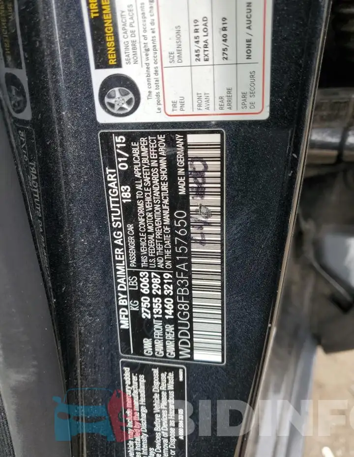 WDDUG8FB3FA157650 Photo# 12