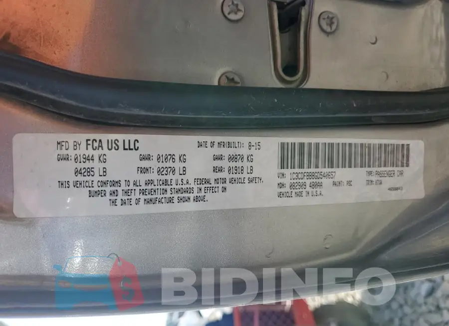 1C3CDFBB8GD540657 Photo# 13