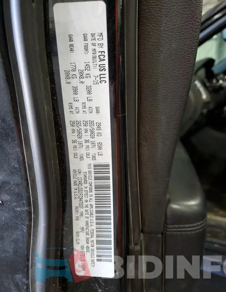 1C4RDJDG1FC947337 Photo# 13