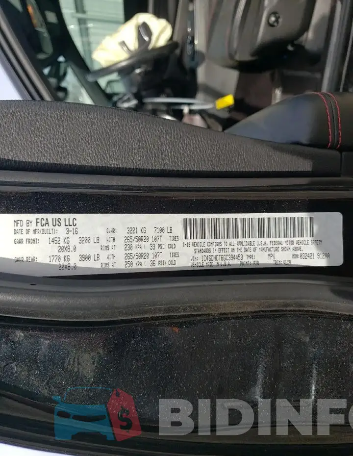 1C4SDHCT6GC394453 Photo# 14