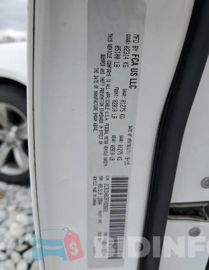 2C3CDXBG5FH928691 Photo# 12