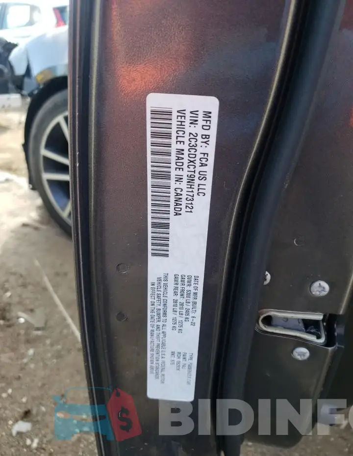 2C3CDXCT9NH173121 Photo# 12