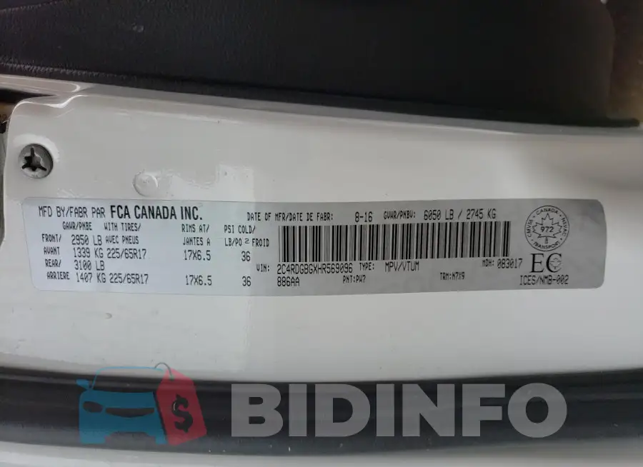 2C4RDGBGXHR569096 Photo# 13
